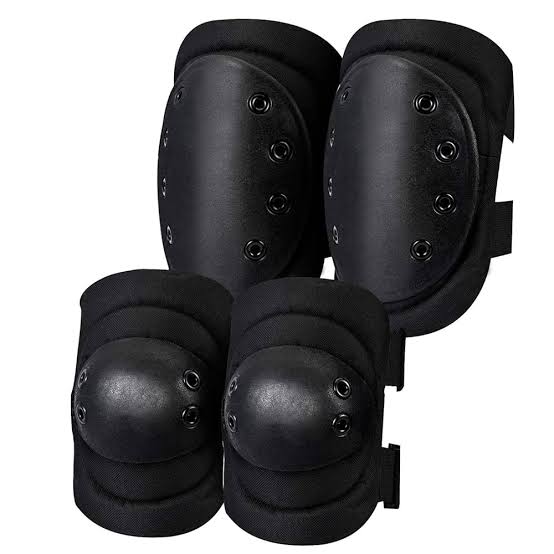 Tactical Knee and Elbow Pads Set - Black