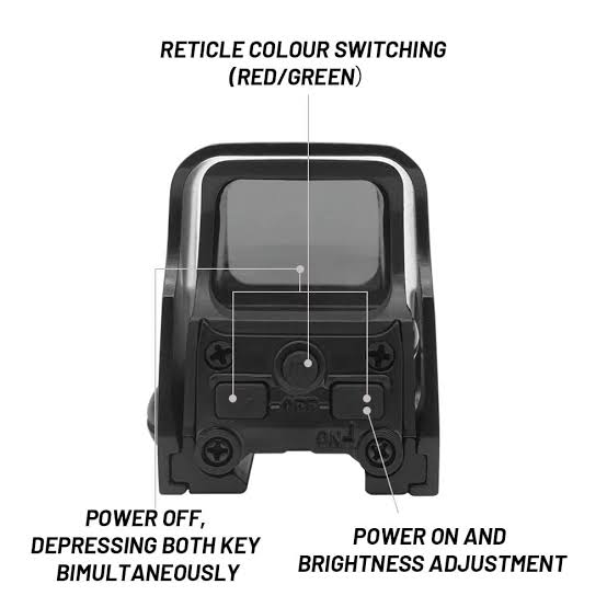 551 Metal Holographic Bright Green & Red Dot Sight