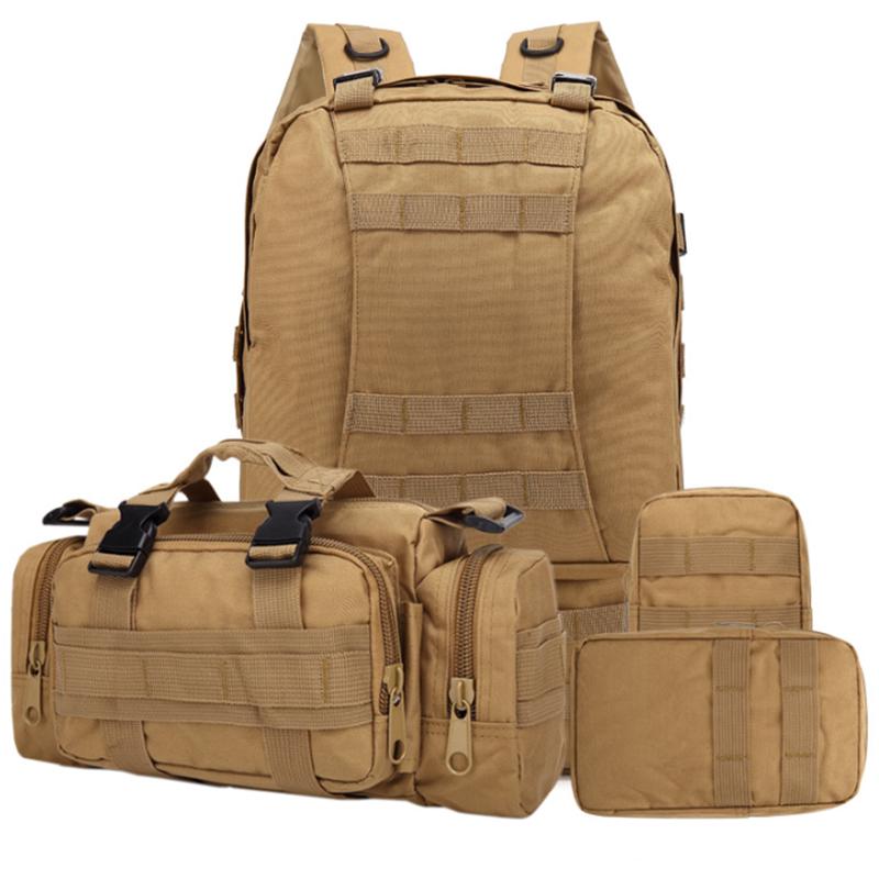 Tactical Backpack with 3 Molle Bags (55L)