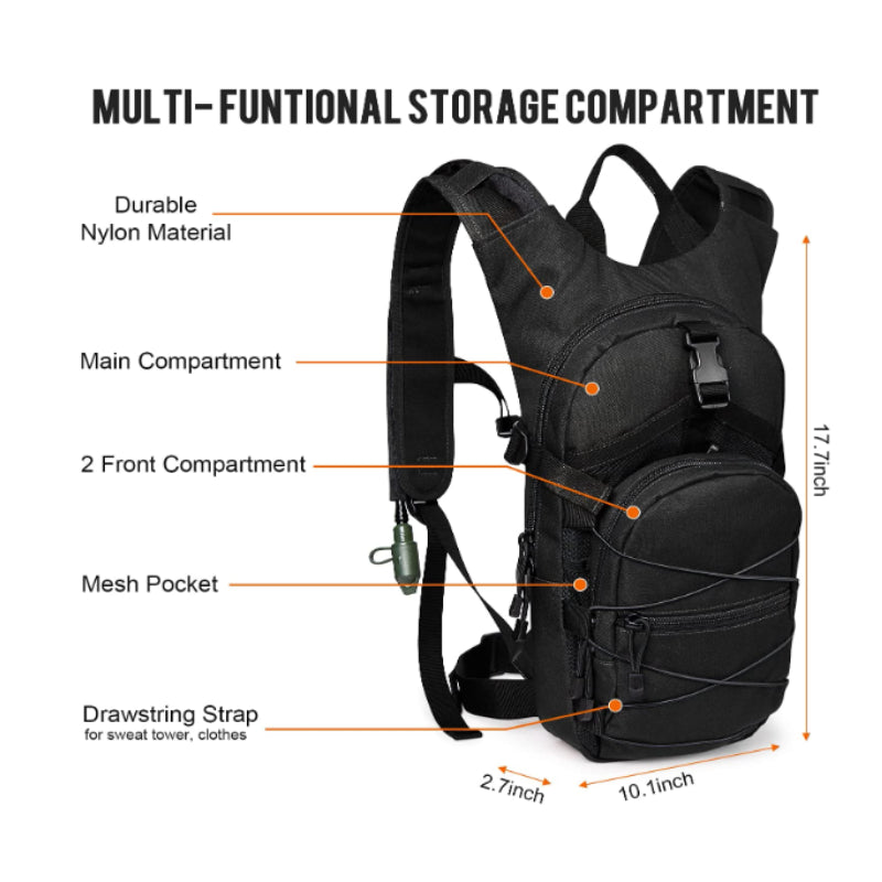 Hydration Pack,Tactical Backpack or Hiking Cycling Biking Running Climbing