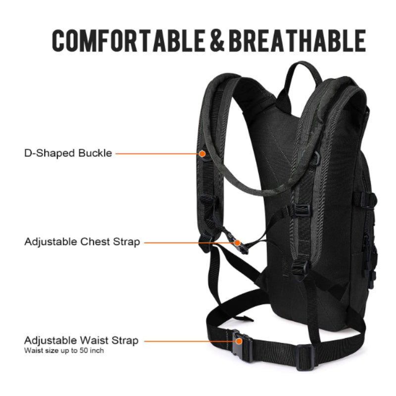 Hydration Pack,Tactical Backpack or Hiking Cycling Biking Running Climbing