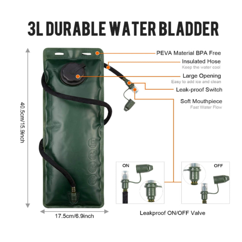 Hydration Pack,Tactical Backpack or Hiking Cycling Biking Running Climbing