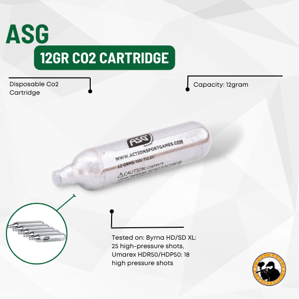ASG 12gr CO2 Cartridge