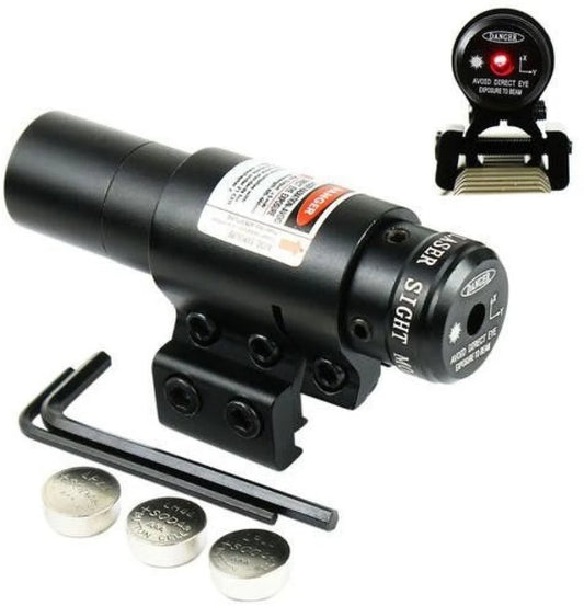 Tactical Red Laser Beam Dot Sight Scope For Gun Rifle Weaver Mount Rail