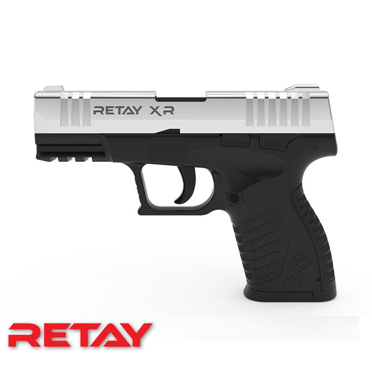 Retay XR 9mm Blank Pepper Pistol Chrome