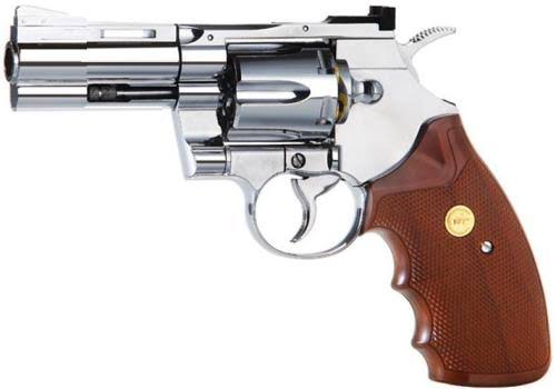KWC 4.5mm / .177 CO2 Non-Blowback .357 Revolver (Size: 2.5 Inch / Chrome)