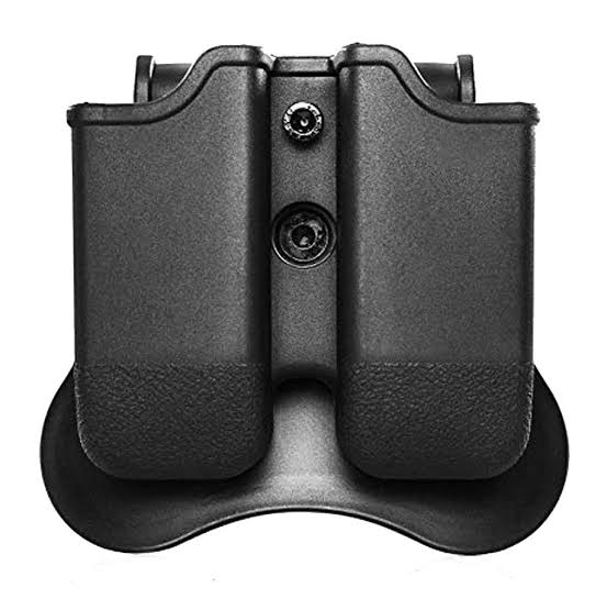 Glock Double Magazine Holder Paddle Pouch fit--Polymer Black