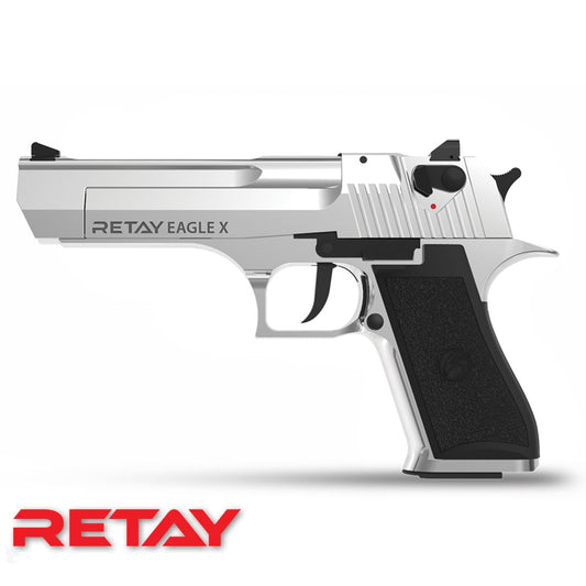 Retay EAGLEX 9mm Blank Pepper Pistol Chrome