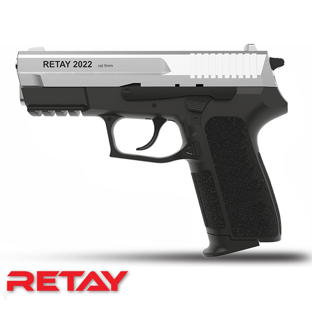 Retay S2022 9mm Blank Pepper Pistol Chrome