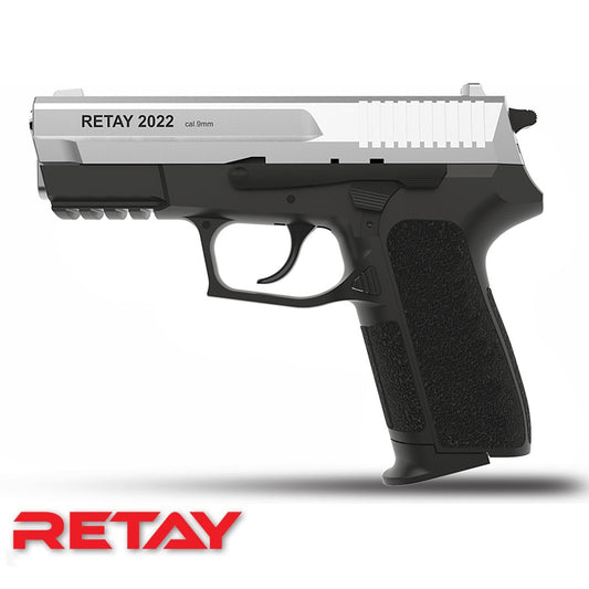 Retay S2022 9mm Blank Pepper Pistol Chrome